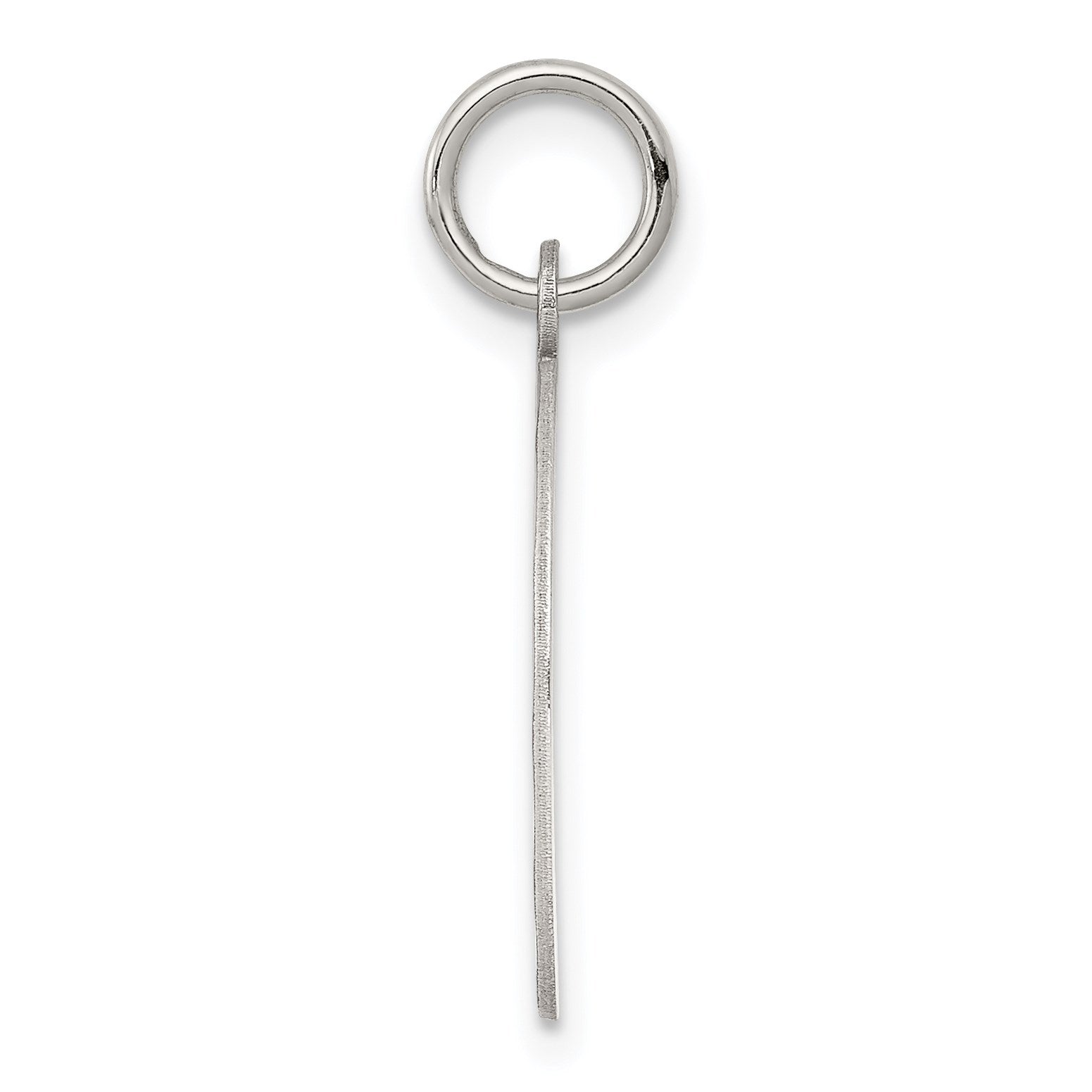 Sterling Silver Rhodium-plated Happy Anniversary Disc Charm