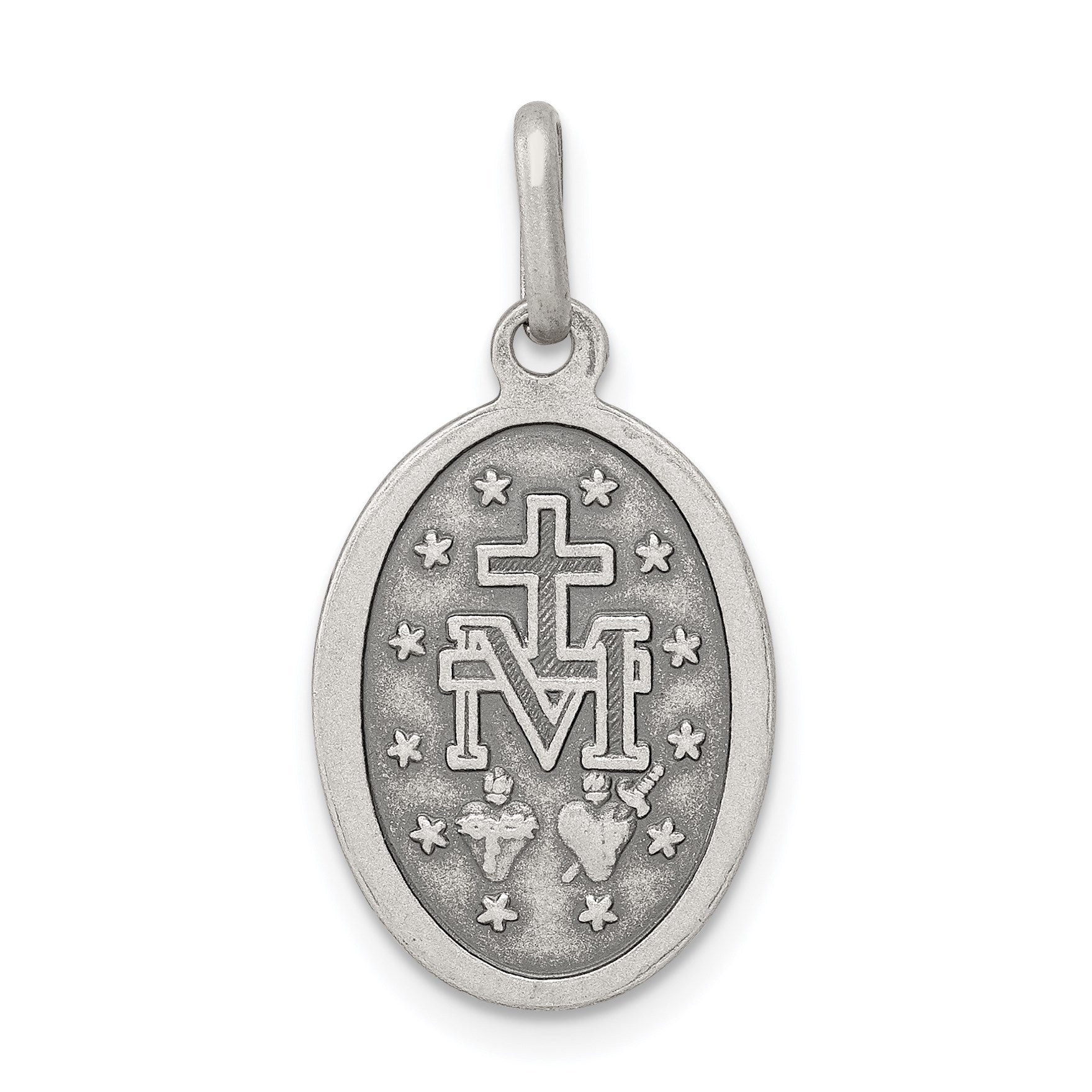 Sterling Silver Antiqued Miraculous Medal