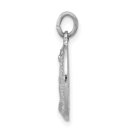 Sterling Silver Platinum-plated Miraculous Medal