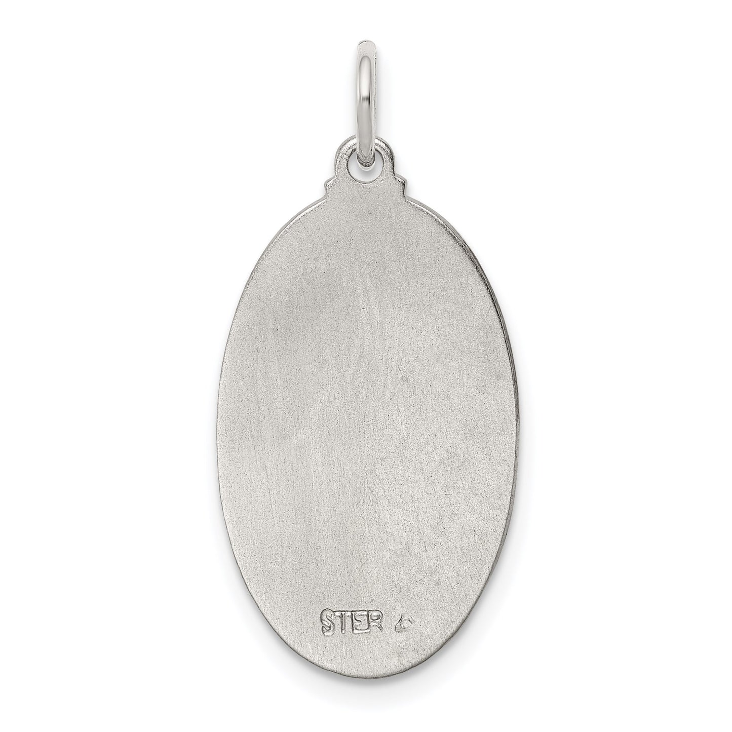 Sterling Silver Platinum-plated & Vermeil St. Christopher Medal