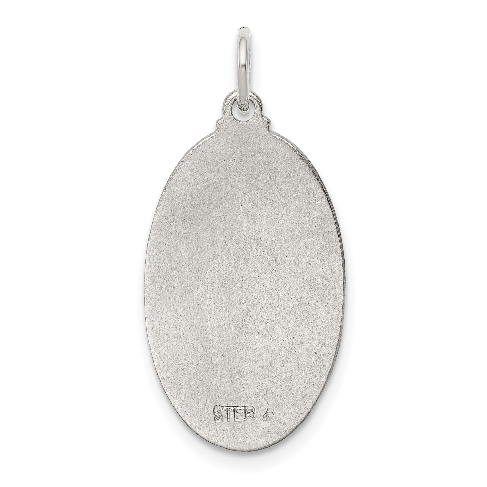 Sterling Silver Platinum-plated & Vermeil St. Christopher Medal