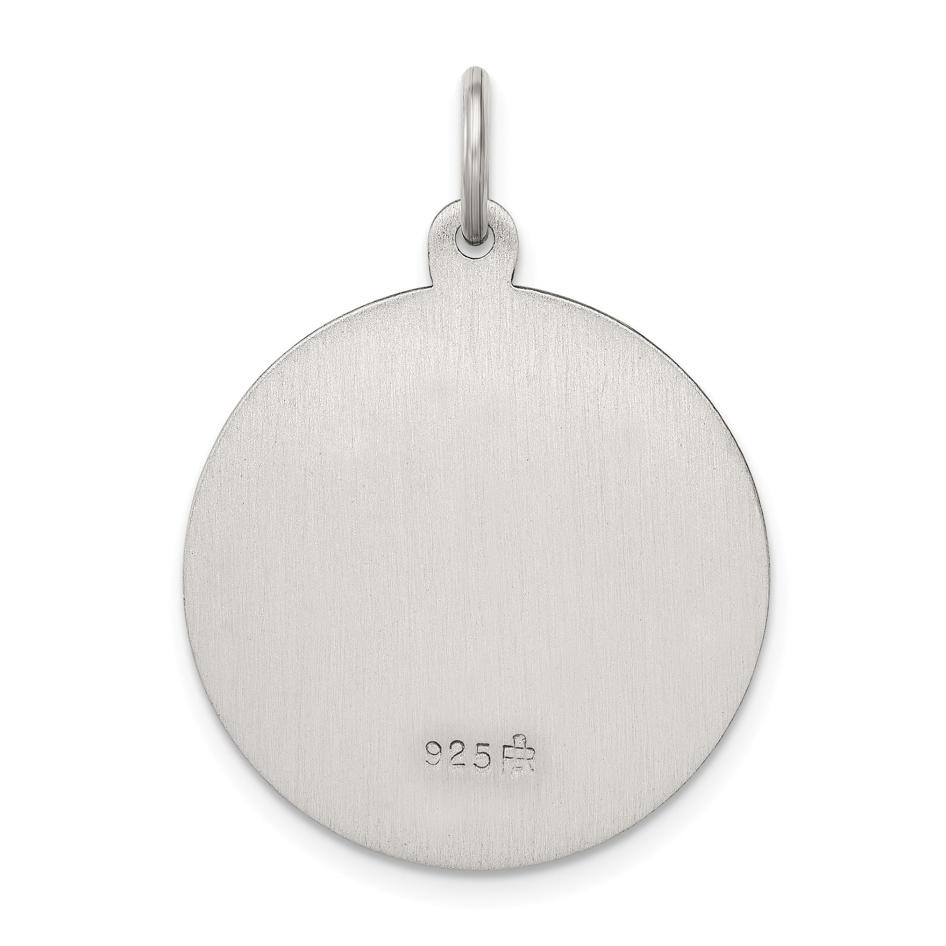Sterling Silver Antiqued Saint Anthony Medal