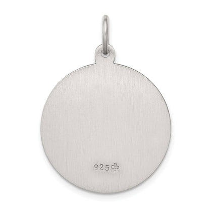 Sterling Silver Antiqued Saint Anthony Medal