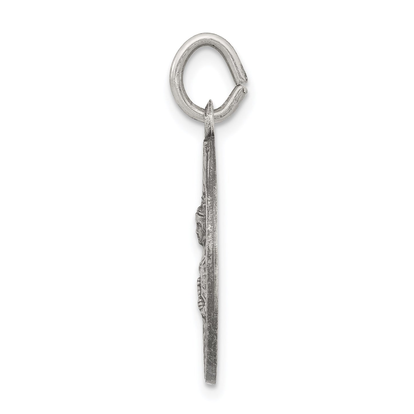 Sterling Silver Antiqued St. Barbara Medal
