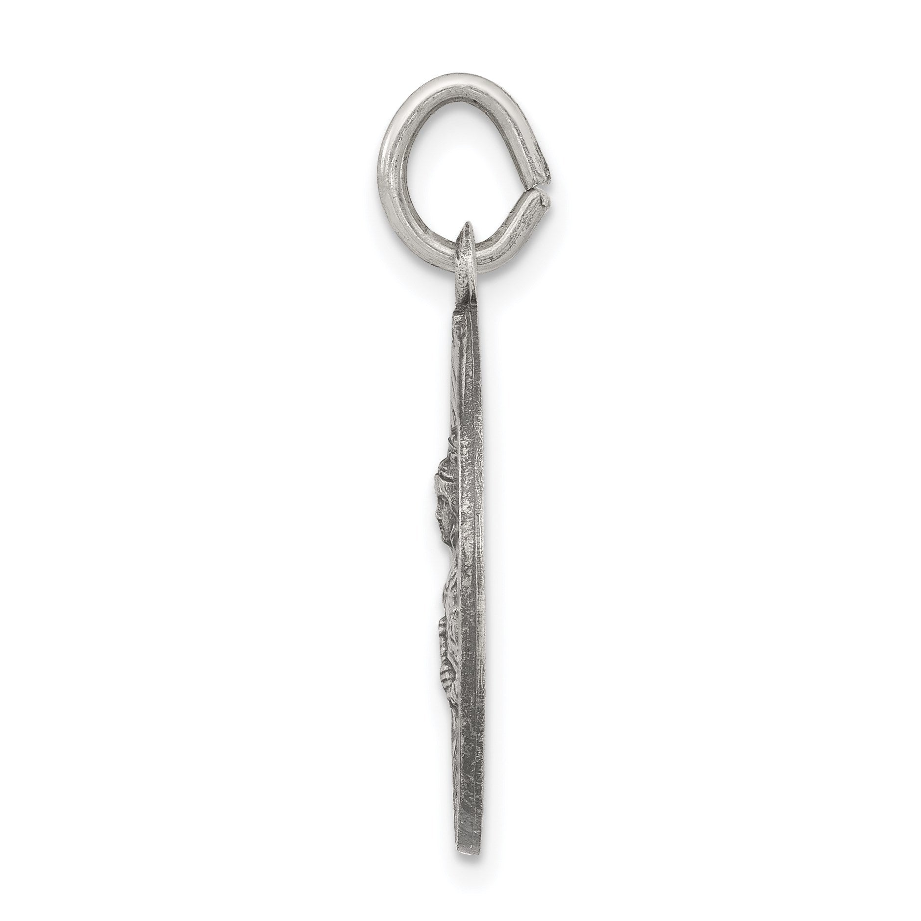 Sterling Silver Antiqued St. Barbara Medal
