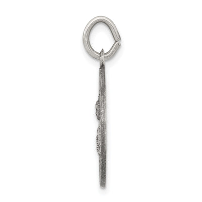 Sterling Silver Antiqued St. Barbara Medal