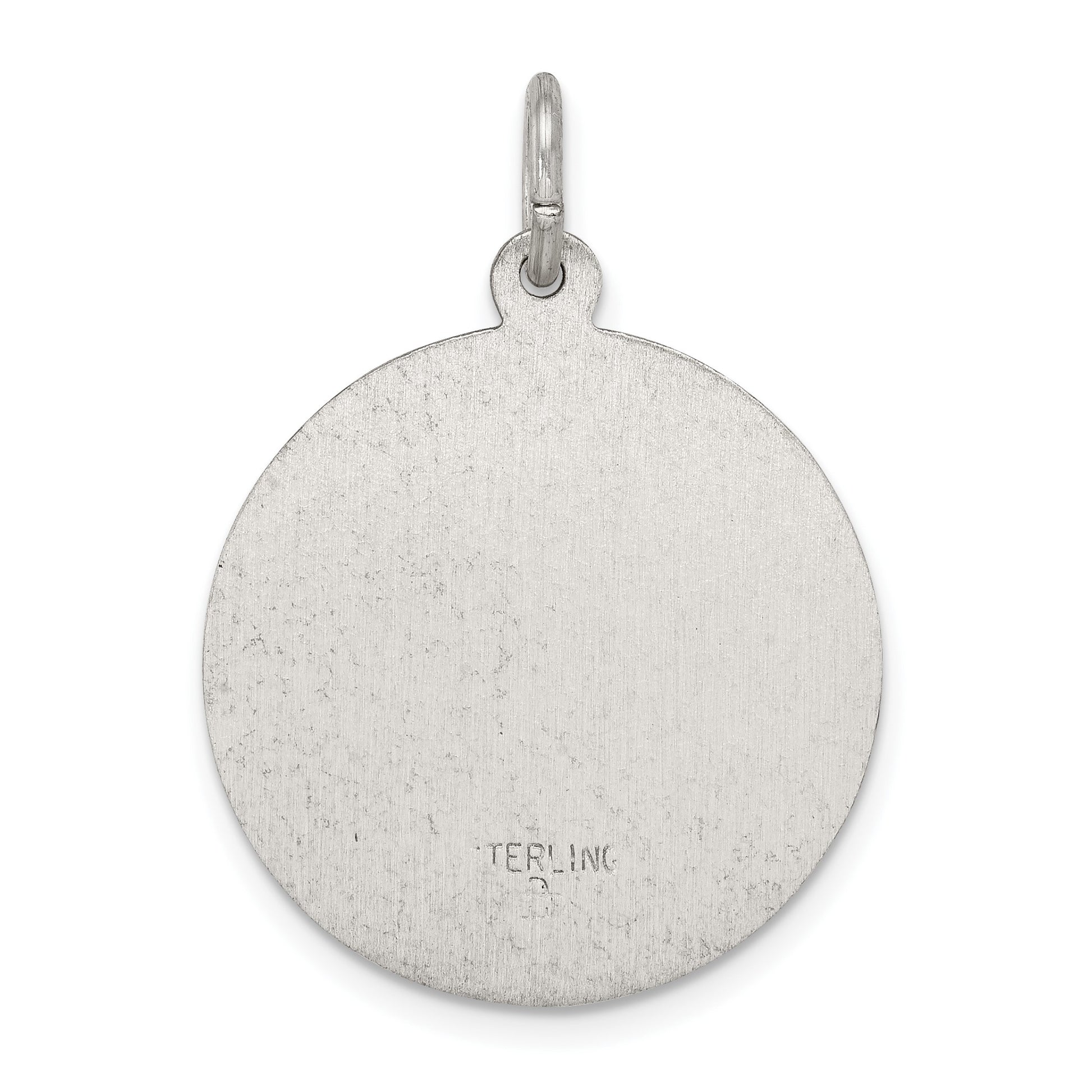 Sterling Silver Antiqued St. Theresa Medal