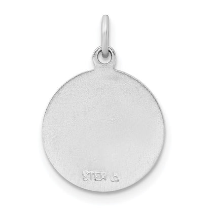 Sterling Silver Platinum-plated & Vermeil Holy Communion Medal