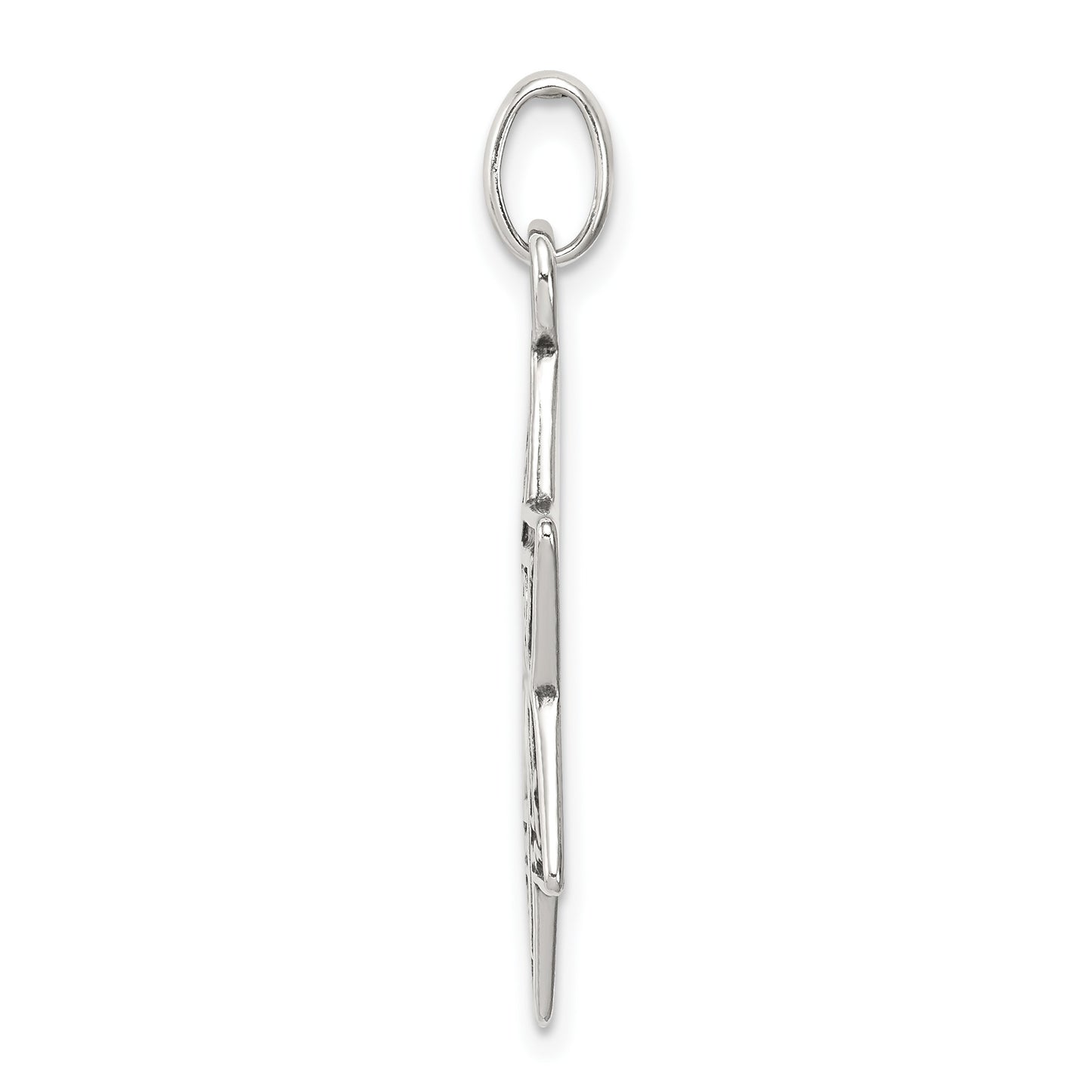 Sterling Silver Antiqued Star of David Charm
