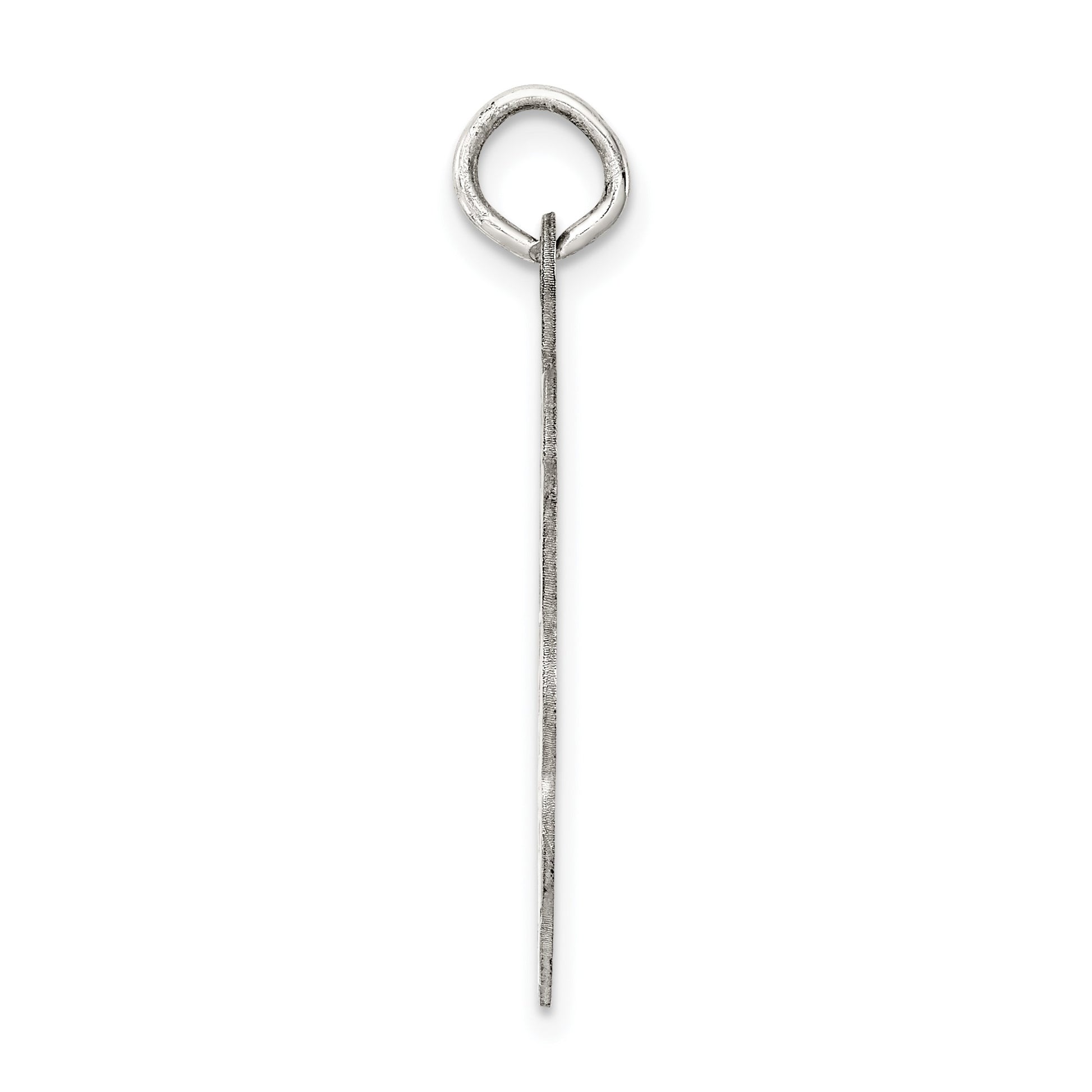 Sterling Silver Rhodium-plated Confirmation Disc Charm