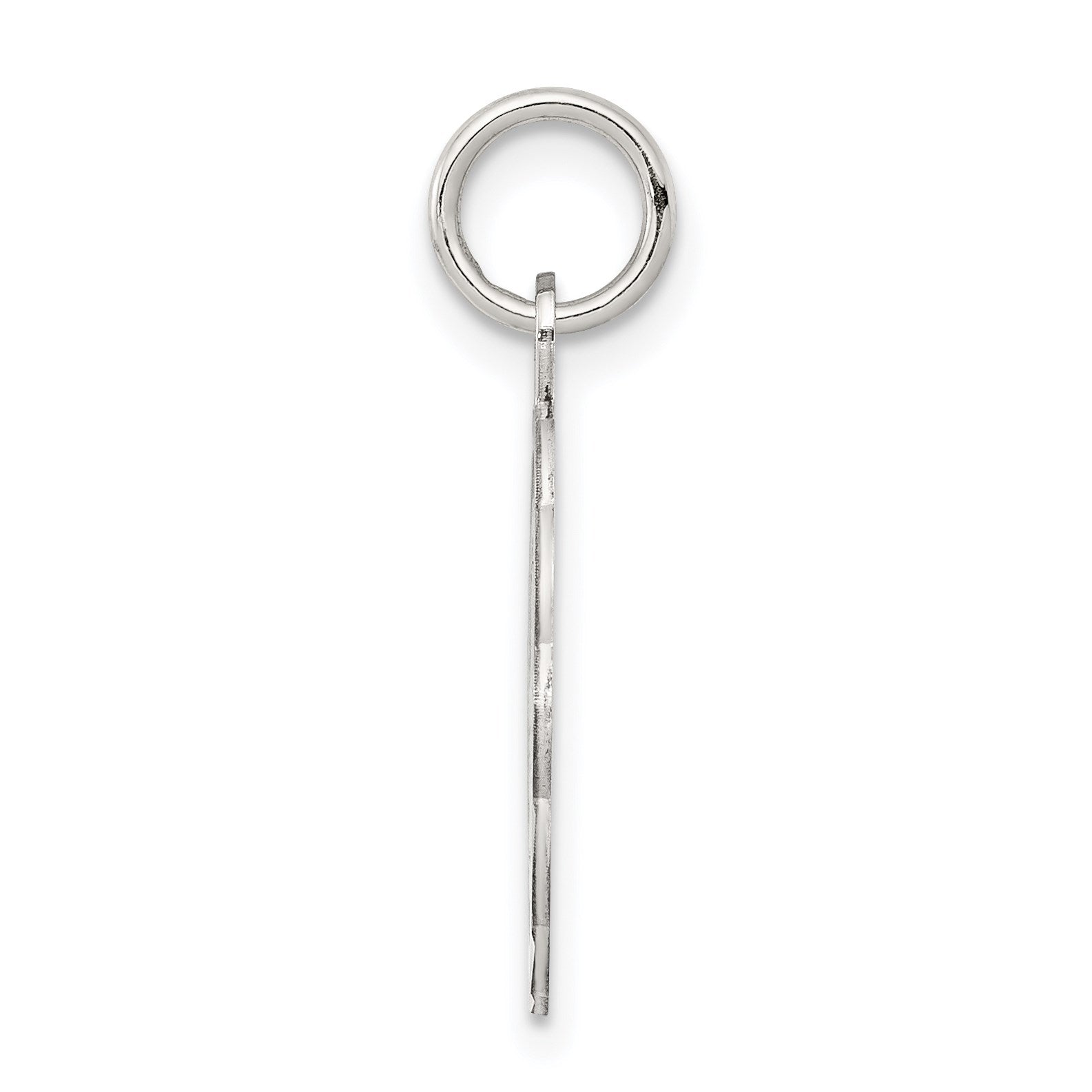 Sterling Silver Rhodium-plated St. Christopher Medal Charm