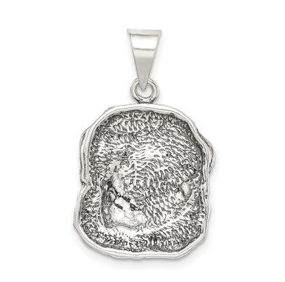 Sterling Silver Antiqued Dog Charm