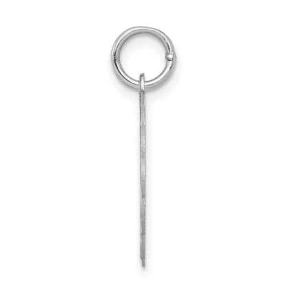 Sterling Silver/Rhodium-plated Brocaded Letter S Initial Pendant