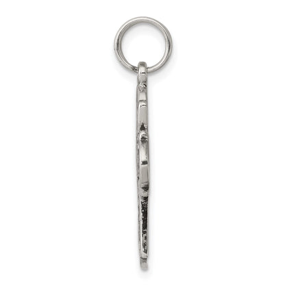 Sterling Silver Antiqued Cross Charm