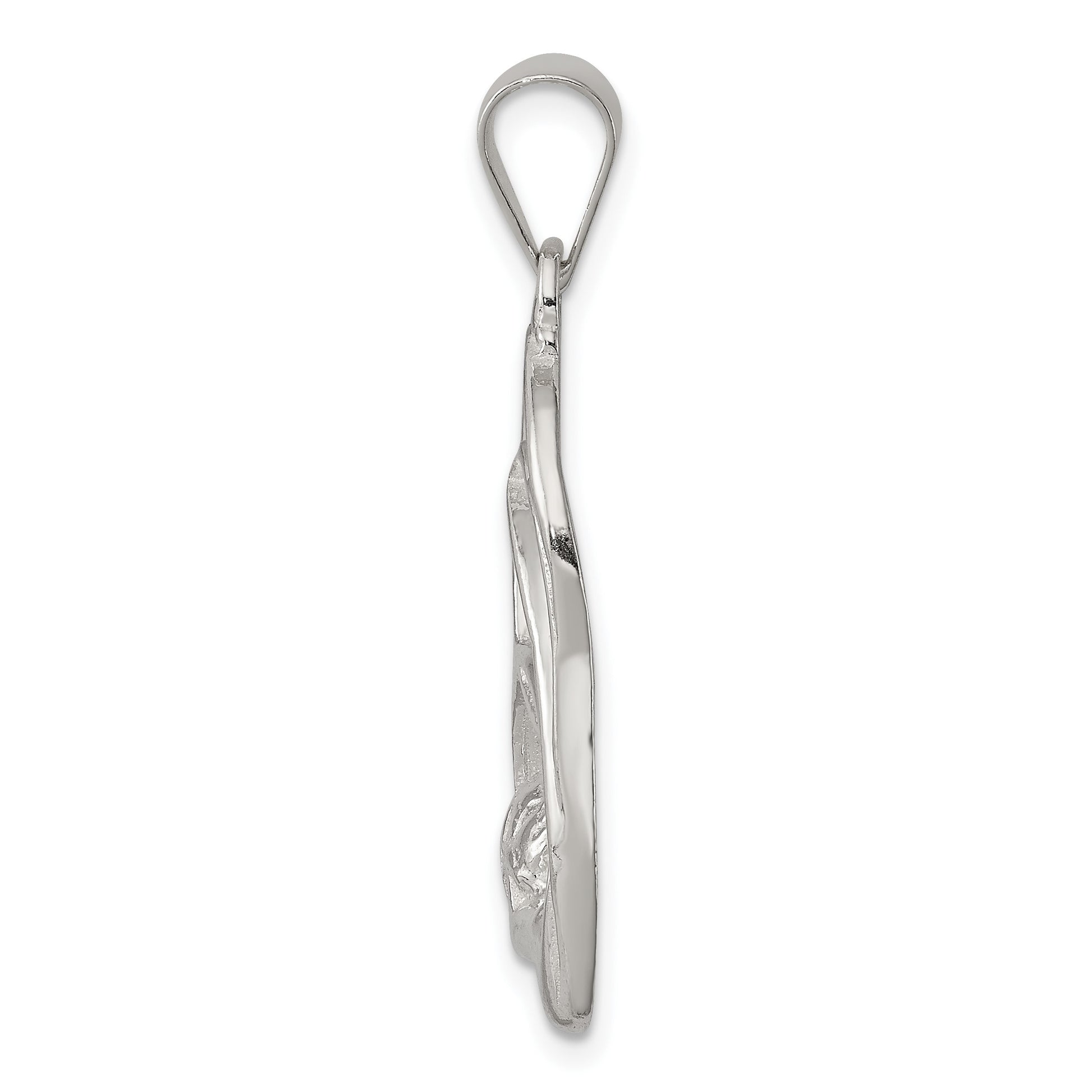Sterling Silver Blessed Mary & Child Jesus Antique Finish Charm