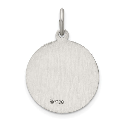 Sterling Silver Antiqued St. Christopher Medal