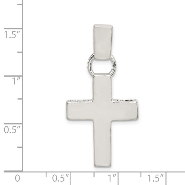 Sterling Silver Hammered Latin Cross Pendant