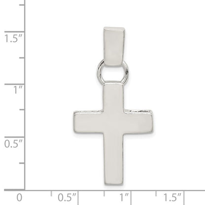 Sterling Silver Hammered Latin Cross Pendant