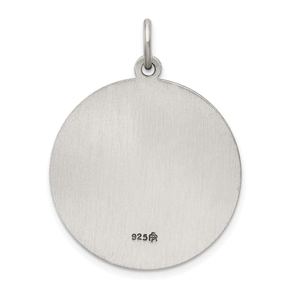 Sterling Silver Antiqued Saint Florian Medal
