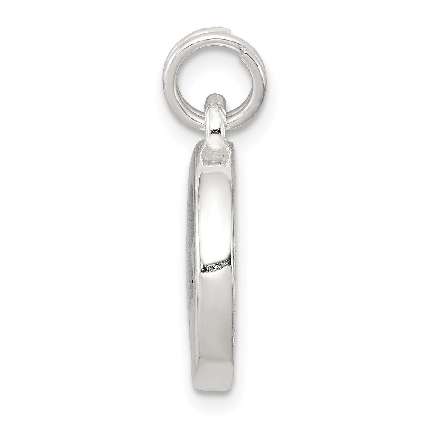 Sterling Silver Rhodium-plated Four Leaf Clover Charm