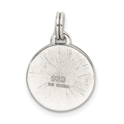 Sterling Silver Rhodium-plated Four Leaf Clover Charm