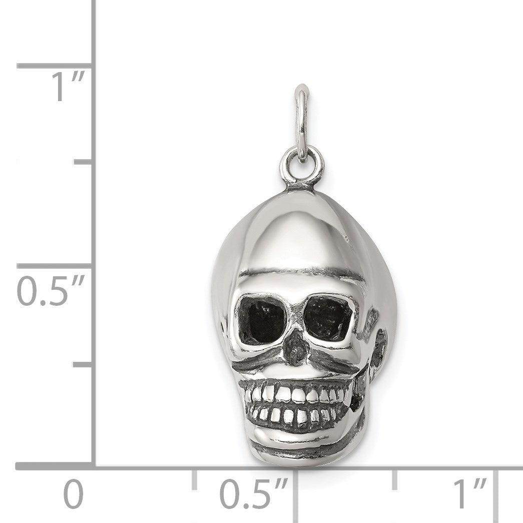 Sterling Silver Skull Pendant