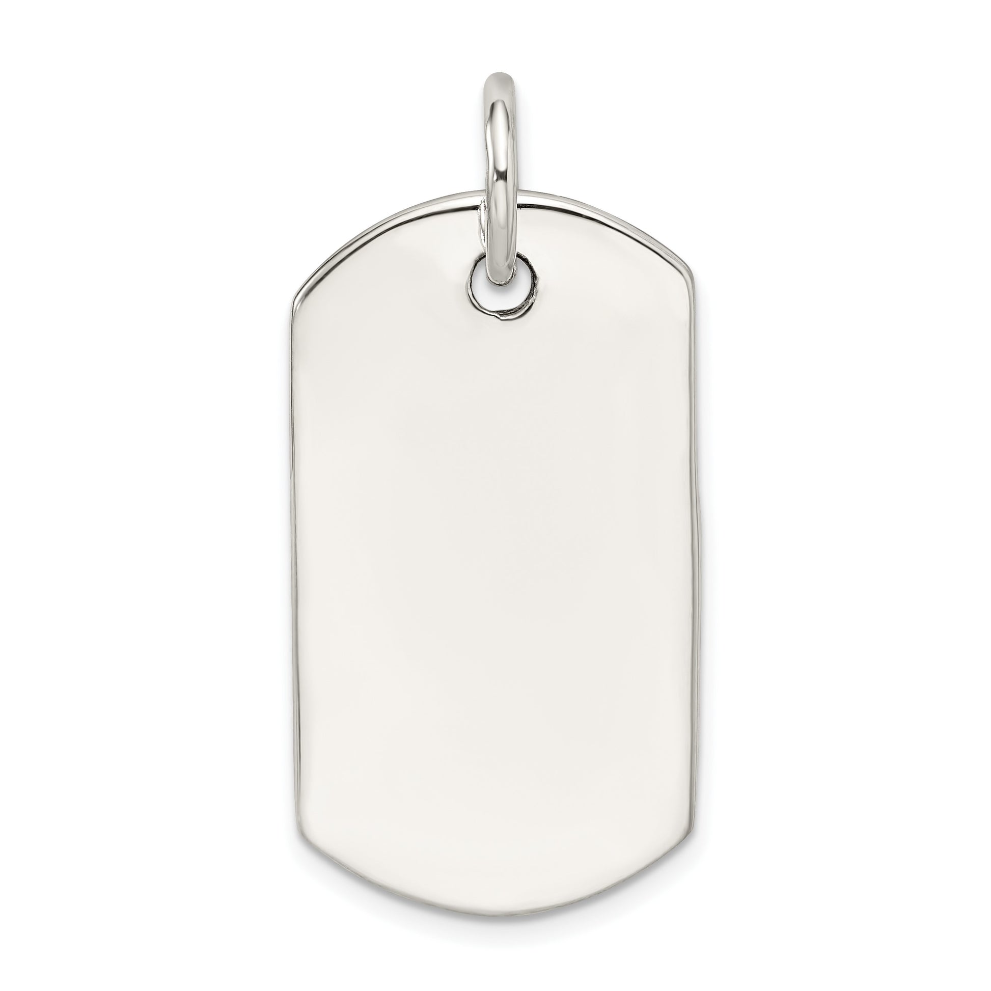 Sterling Silver Dog Tag Pendant