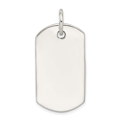 Sterling Silver Dog Tag Pendant