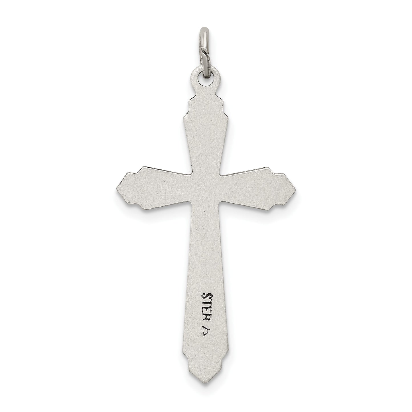 Sterling Silver Satin Cross Pendant