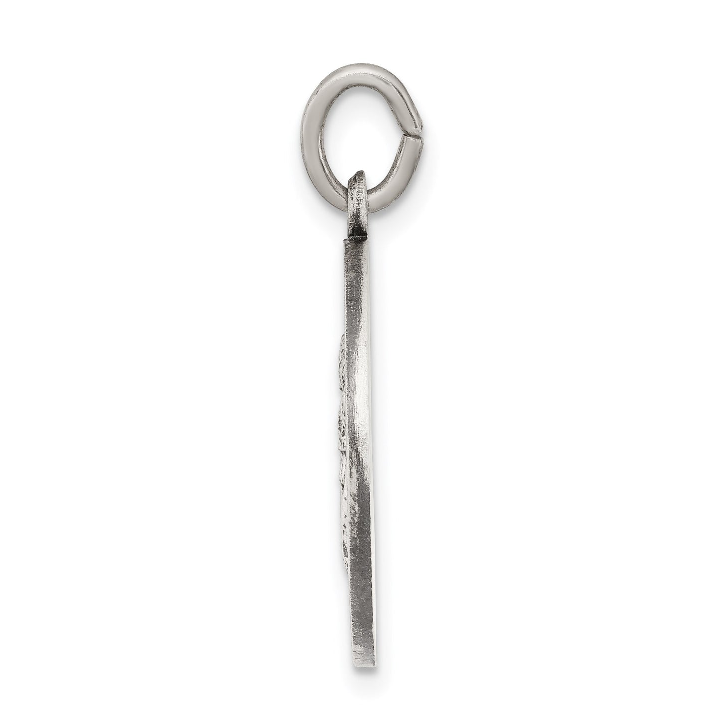 Sterling Silver Antiqued Divino Nino Medal (Divine Infant Jesus)