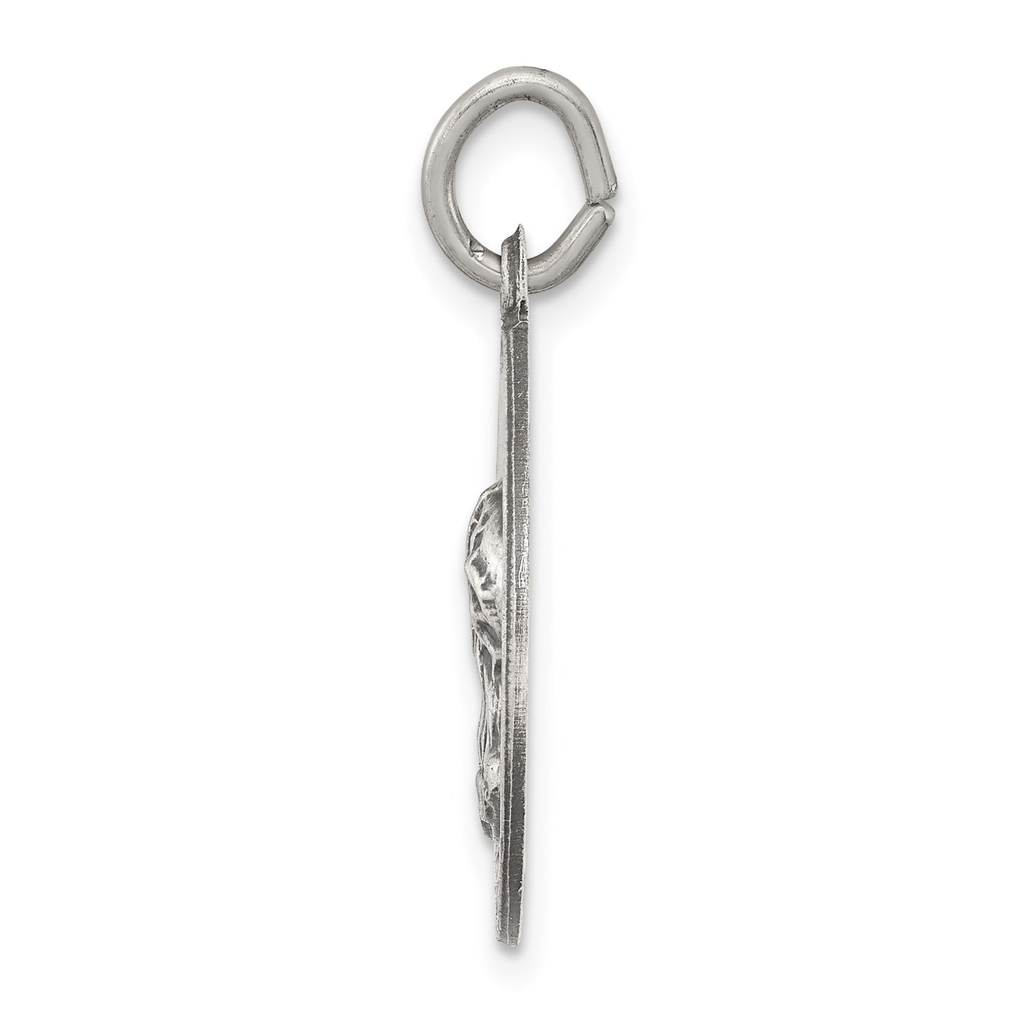 Sterling Silver Antiqued Jesus Have Mercy Medal