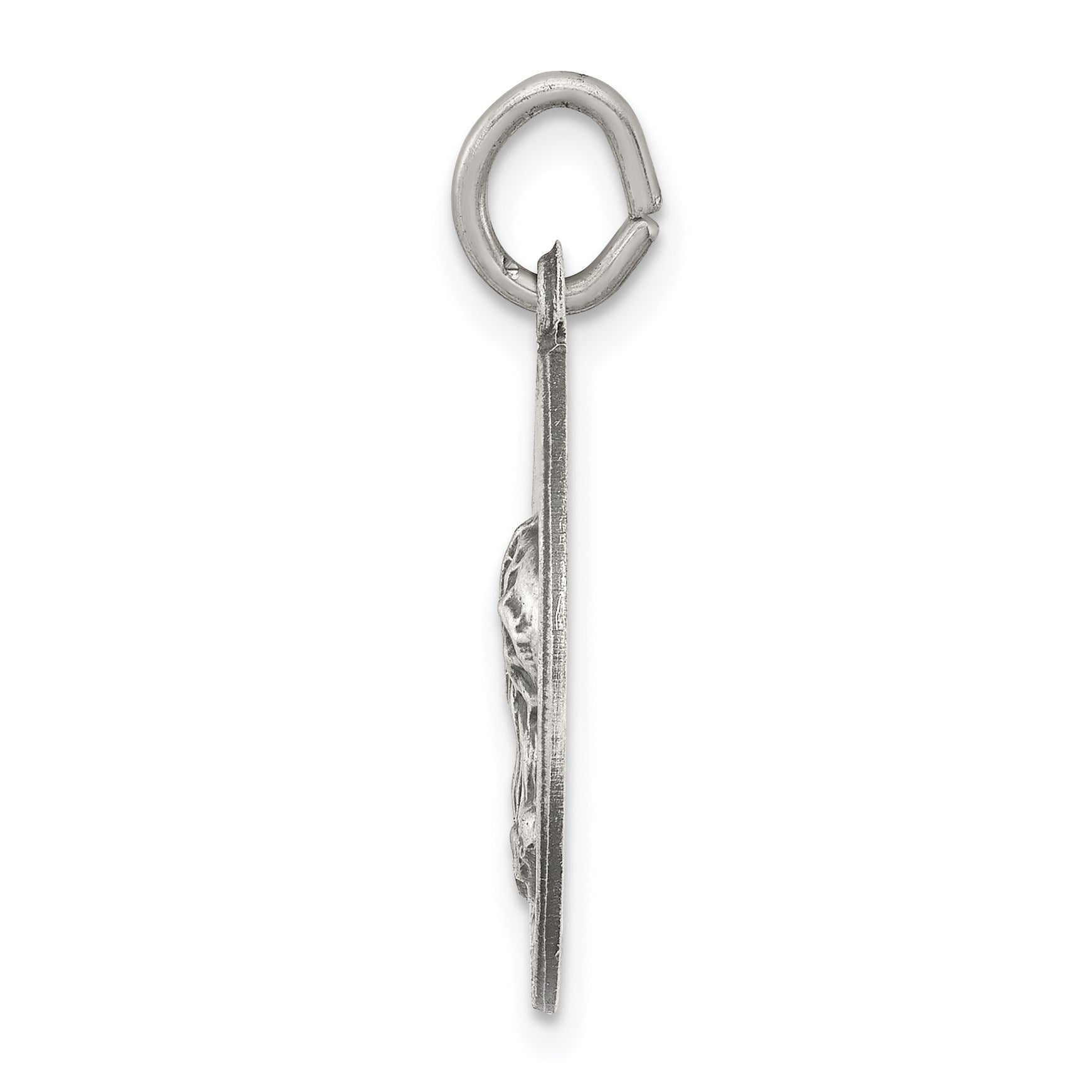 Sterling Silver Antiqued Jesus Have Mercy Medal