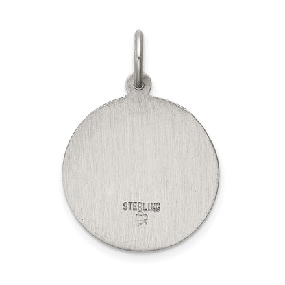 Sterling Silver Antiqued Jesus Have Mercy Medal
