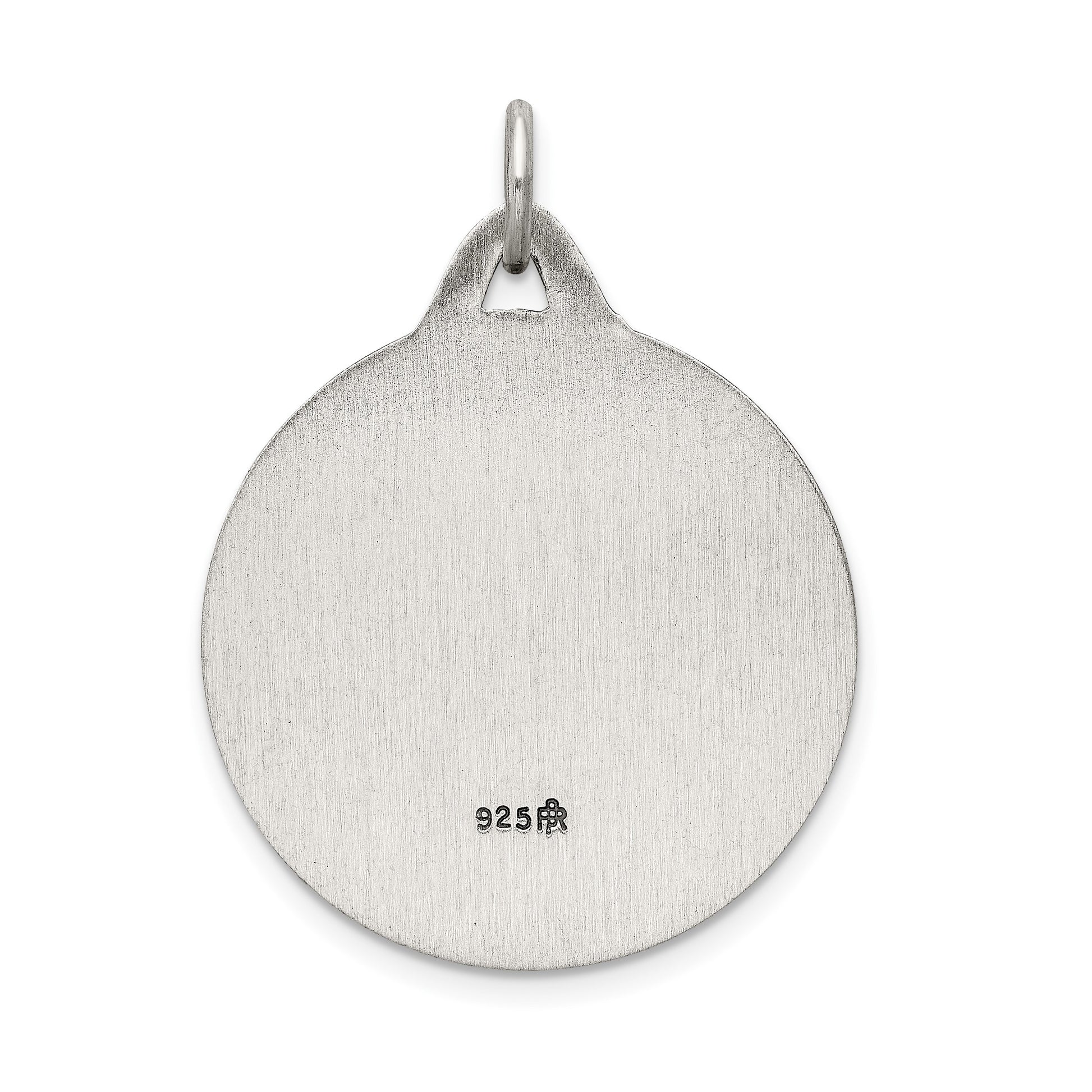 Sterling Silver Antiqued Jesus Medal