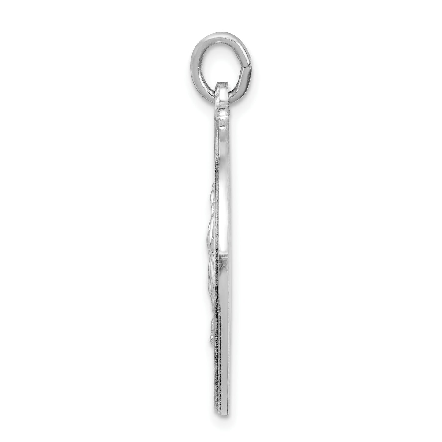 Sterling Silver Rhodium-plated Our Lady of Guadalupe Medal