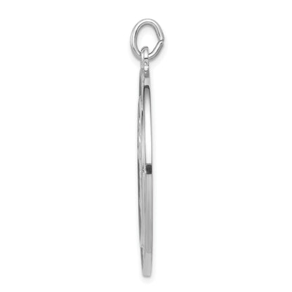 Sterling Silver Rhodium-plated Saint Christopher Medal