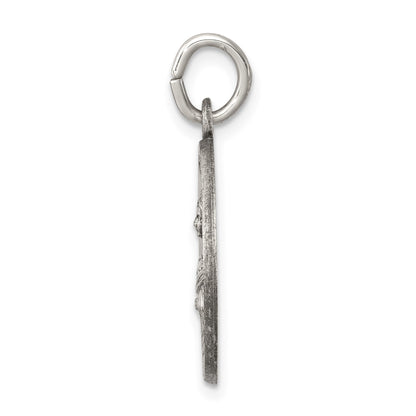 Sterling Silver Antiqued Saint Lucy Medal