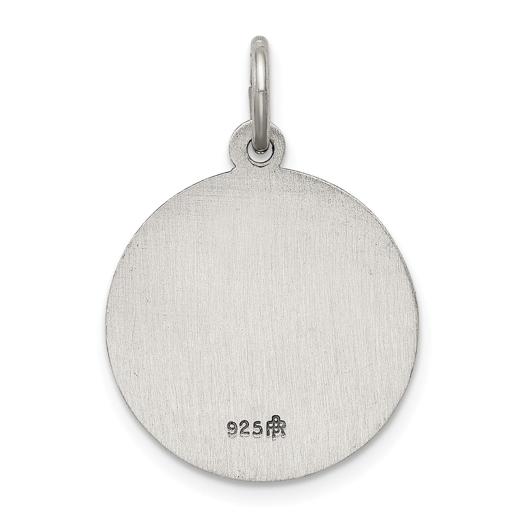 Sterling Silver Antiqued Saint Lucy Medal