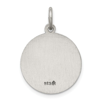Sterling Silver Antiqued Saint Lucy Medal