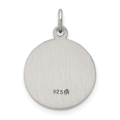Sterling Silver Antiqued Saint Gerard Medal
