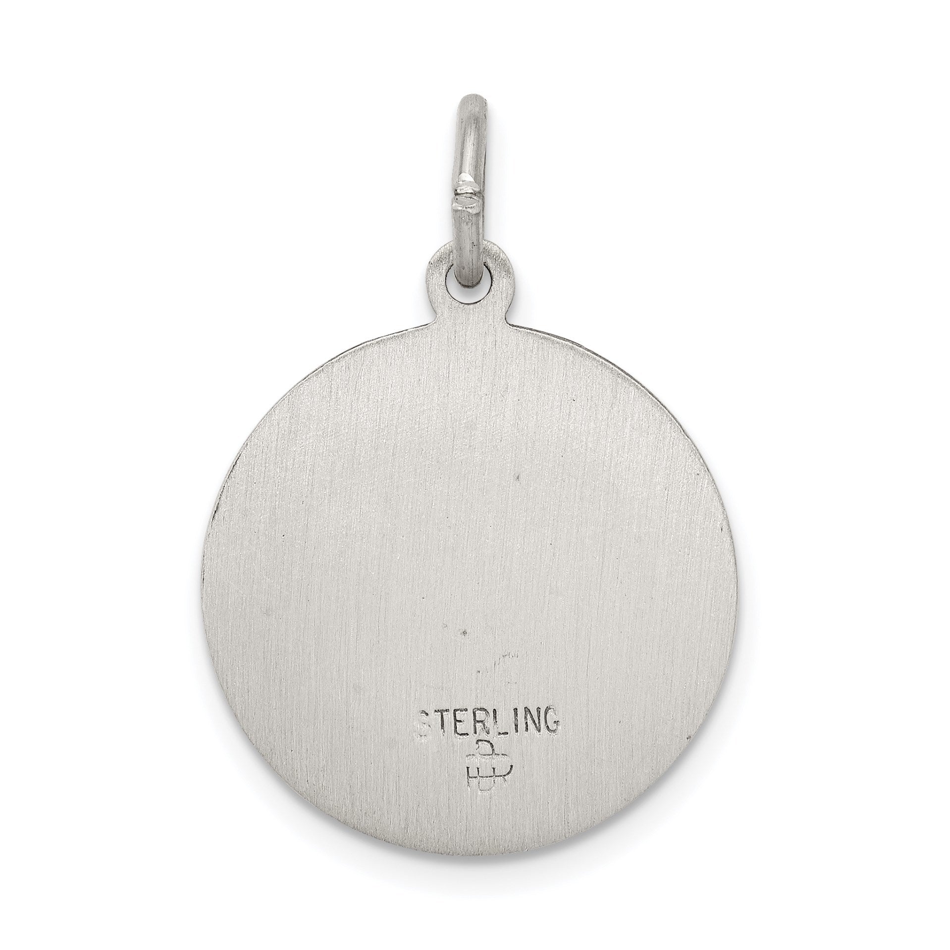 Sterling Silver Antiqued Saint Mark Medal