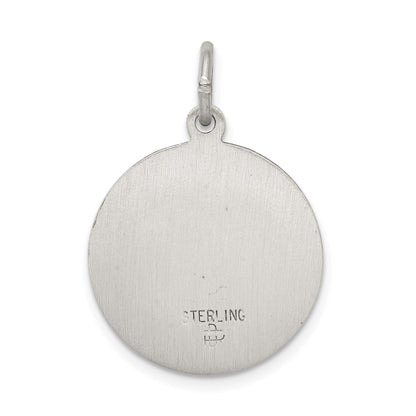 Sterling Silver Antiqued Saint Mark Medal