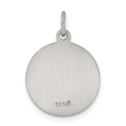 Sterling Silver Antiqued Saint Matthew Medal