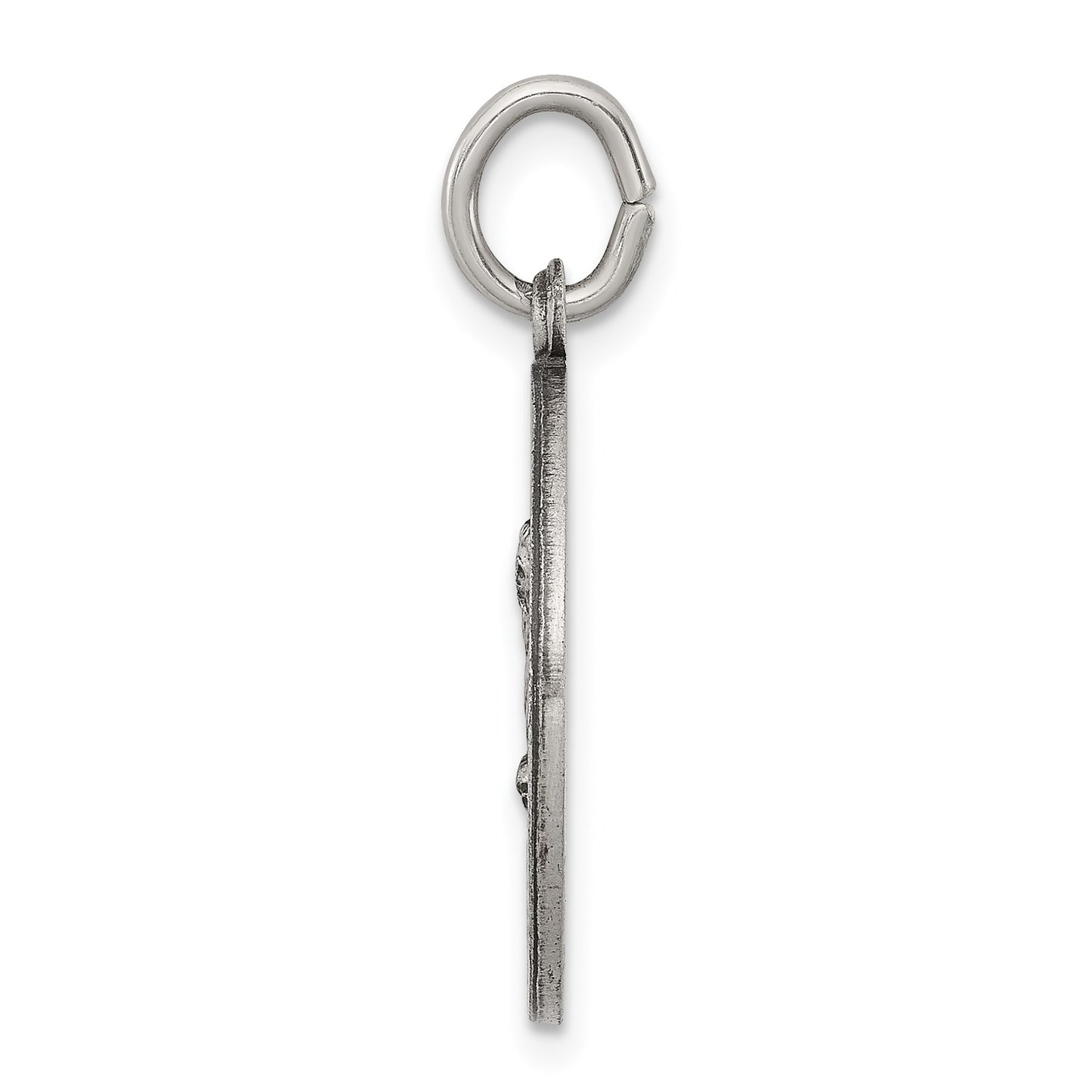 Sterling Silver Antiqued Saint Matthew Medal