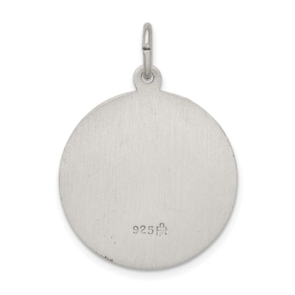 Sterling Silver Antiqued Saint Matthew Medal