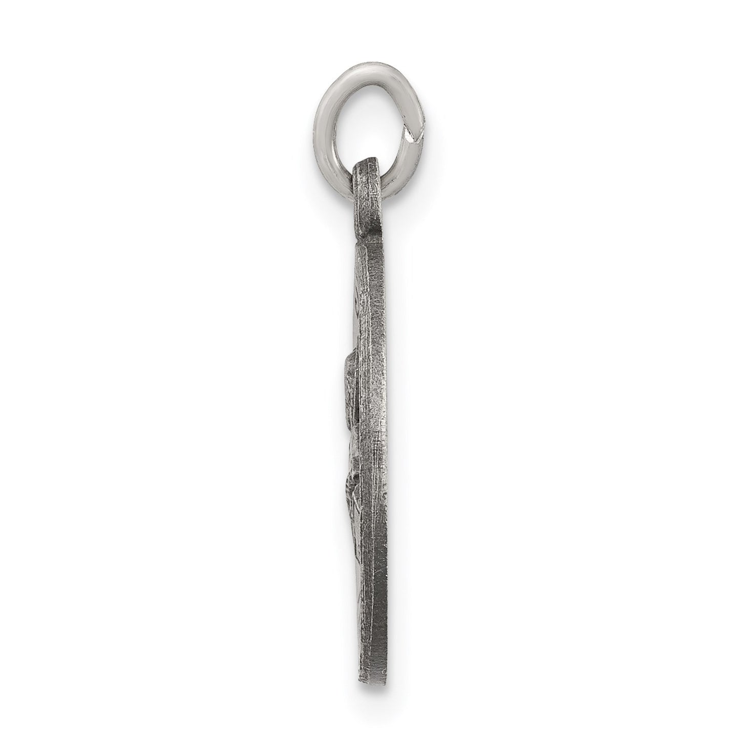 Sterling Silver Antiqued Saint Peter Medal