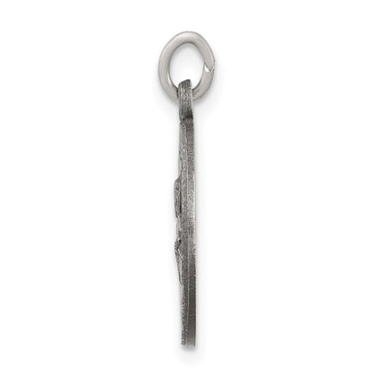 Sterling Silver Antiqued Saint Peter Medal