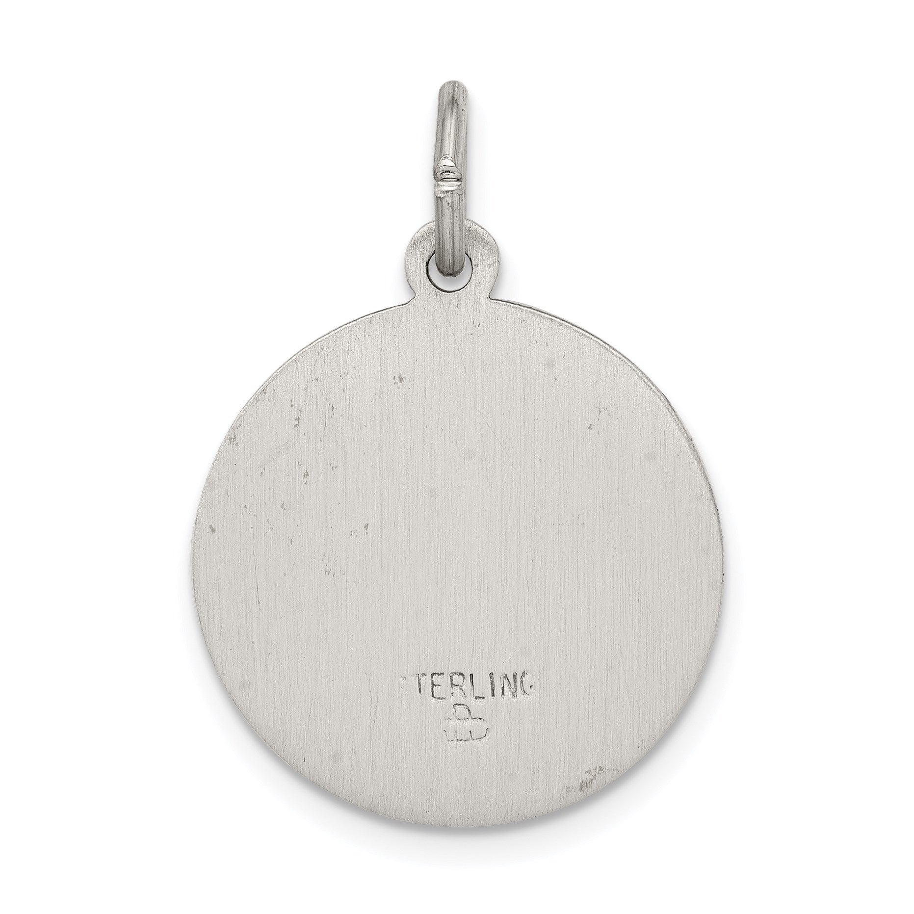Sterling Silver Antiqued Saint Roch Medal