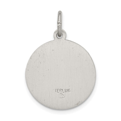 Sterling Silver Antiqued Saint Roch Medal