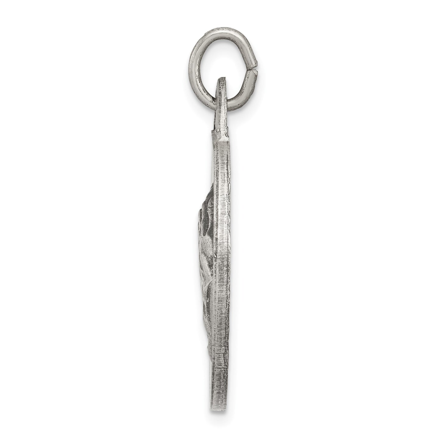 Sterling Silver Antiqued Praying Hands Pendant